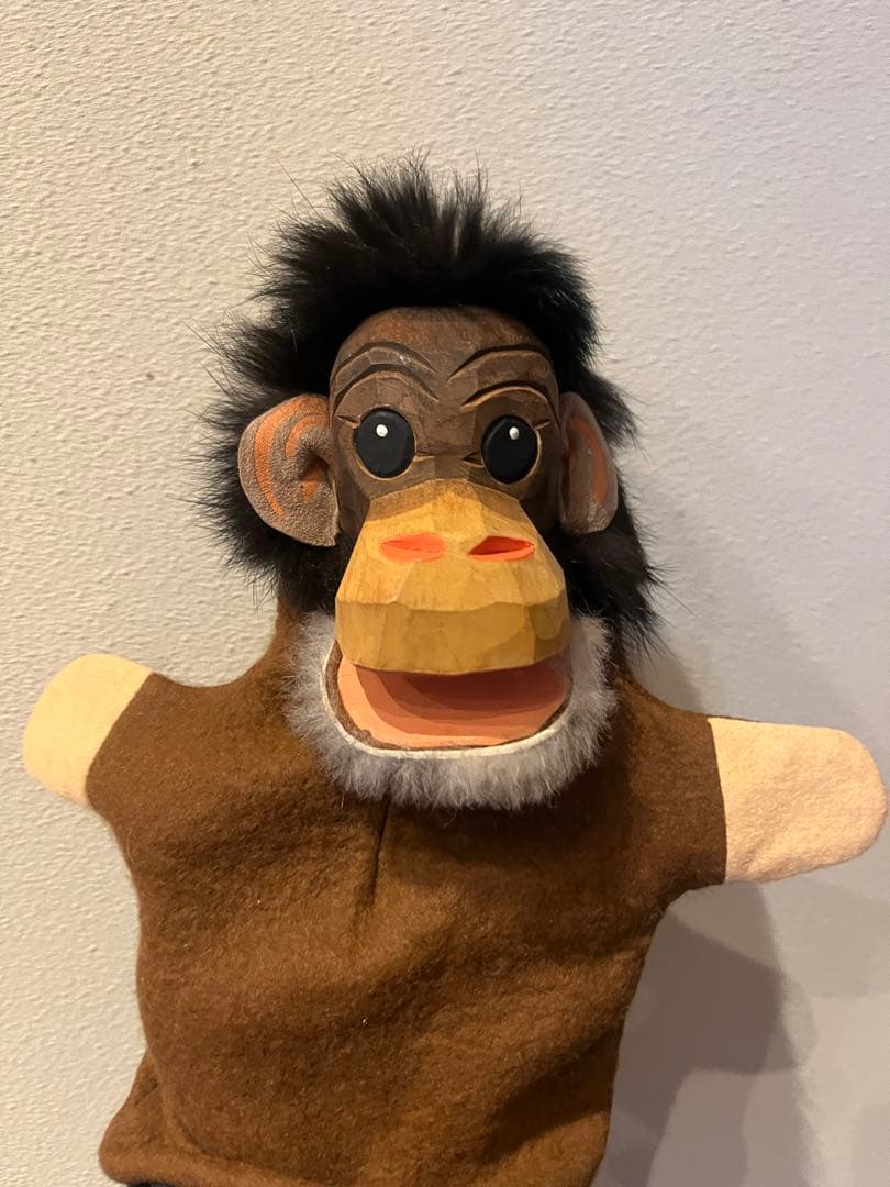 ハーン社　ドイツ　木製　パペット　人形劇　おさる