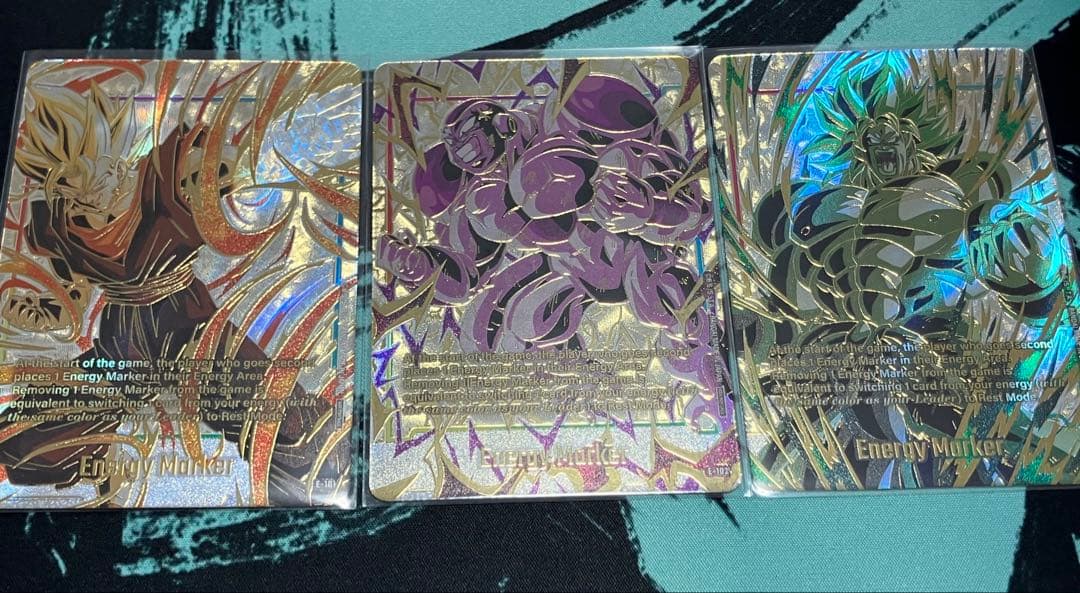 チャンピオンシップエナジーマーカー 3枚セット(ベジット、フリーザ、ブロリー)