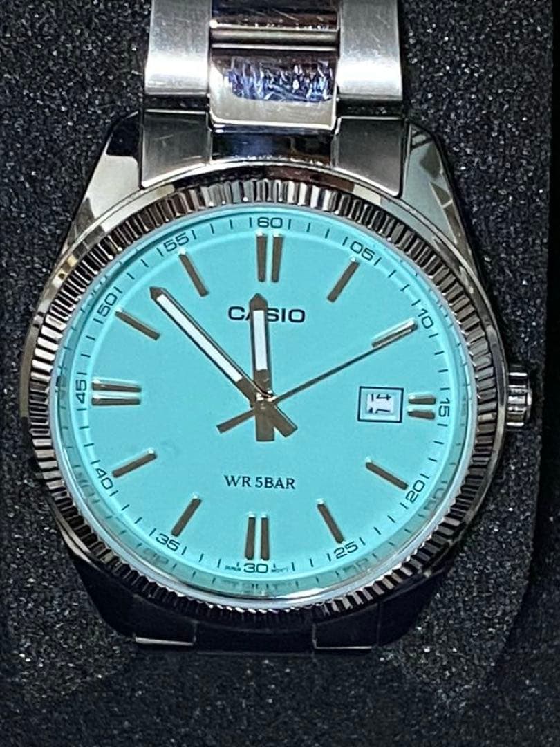 【美品】CASIO MTP-1302D-2A2JF ティファニーブルー