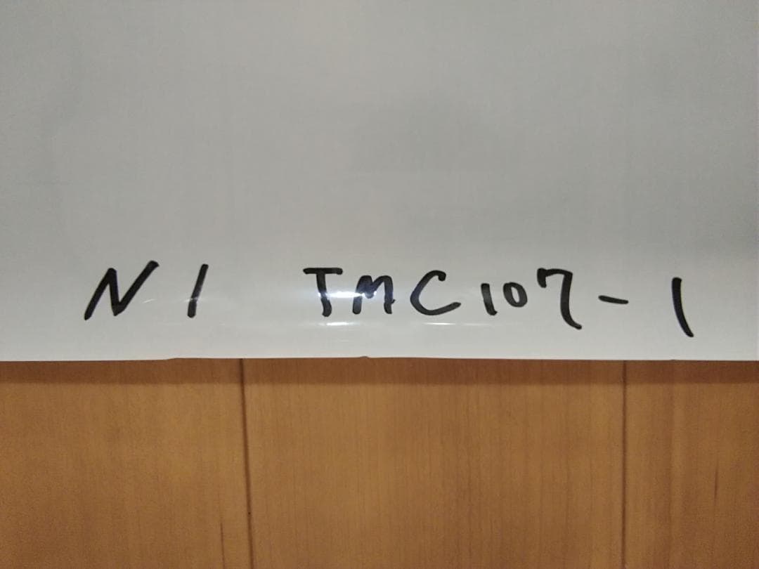日光線 107系 側面方向幕 行先幕 N-1編成 クモハ107-1 国鉄165系