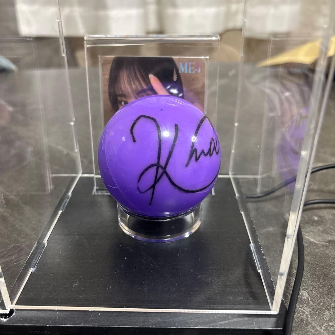 ME:I 心菜　サインボール　箱　トレカ　付き