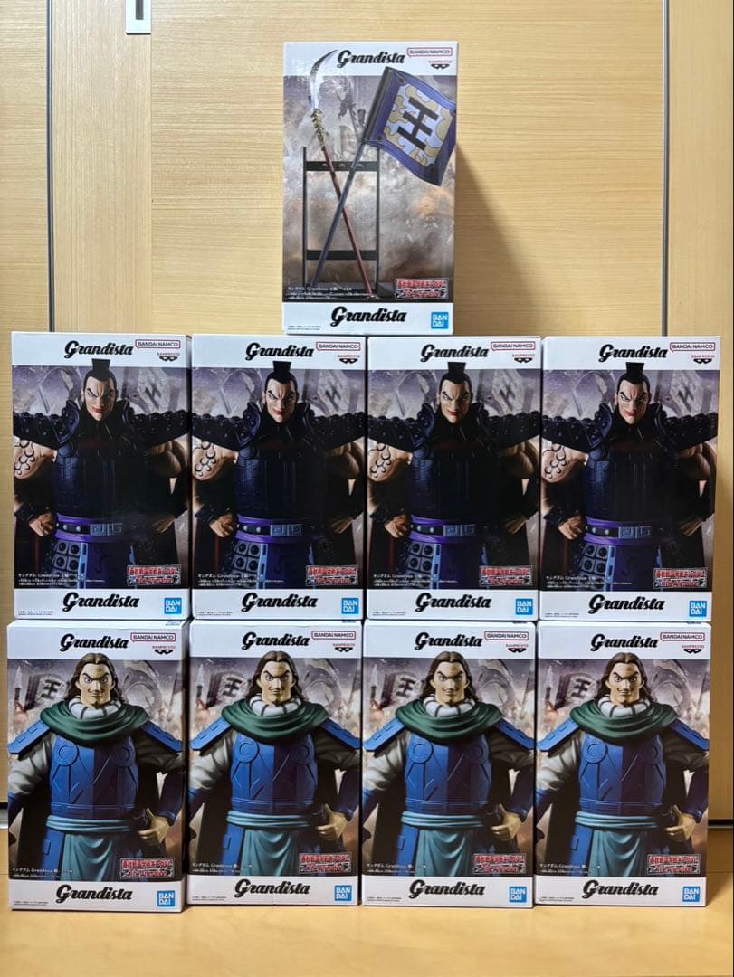 キングダム Grandista 王騎 騰 旗　フィギュア　合計9点セット