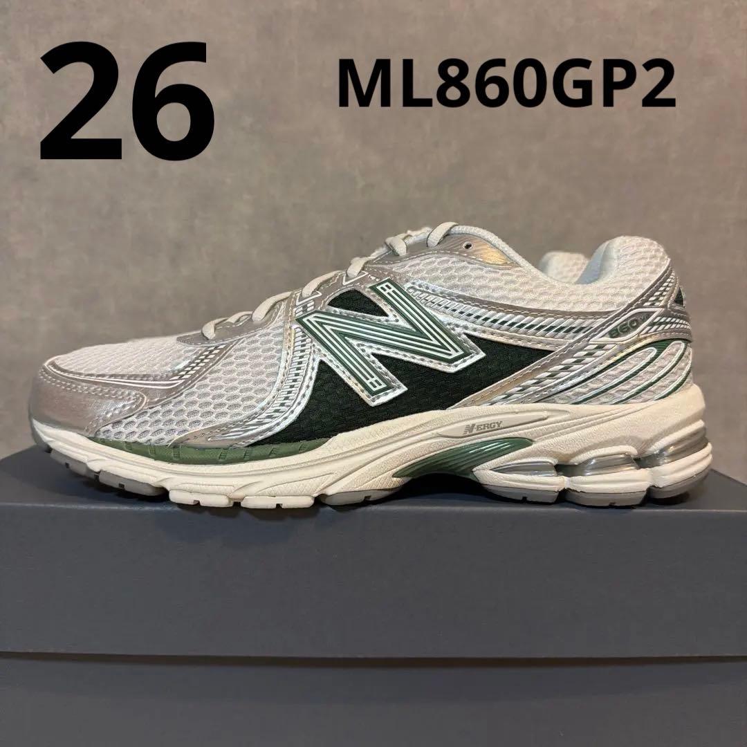 ニューバランス 新品 ML860GP2 シルバー グリーン 26cm 楽天市場】New Balance ニューバランス スニーカー ML860GP2 GREEN