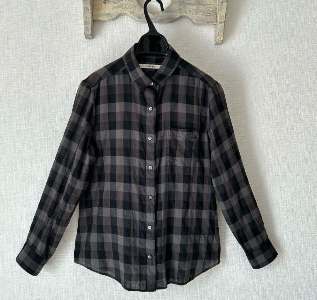スピック＆スパン Spick&Span チェック柄 長袖シャツ - メルカリ