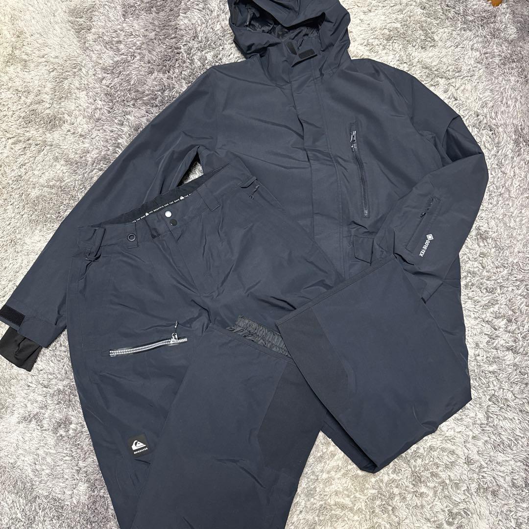 QUIKSILVER GORE-TEX スノーボードウェア ブラック クイックシルバー(QUIKSILVER) スノーボードウェア ジャケット