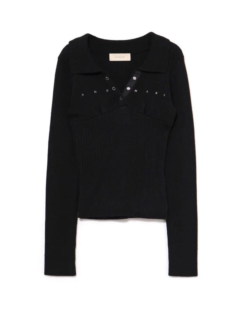 Lindsay logo tops color ブラック