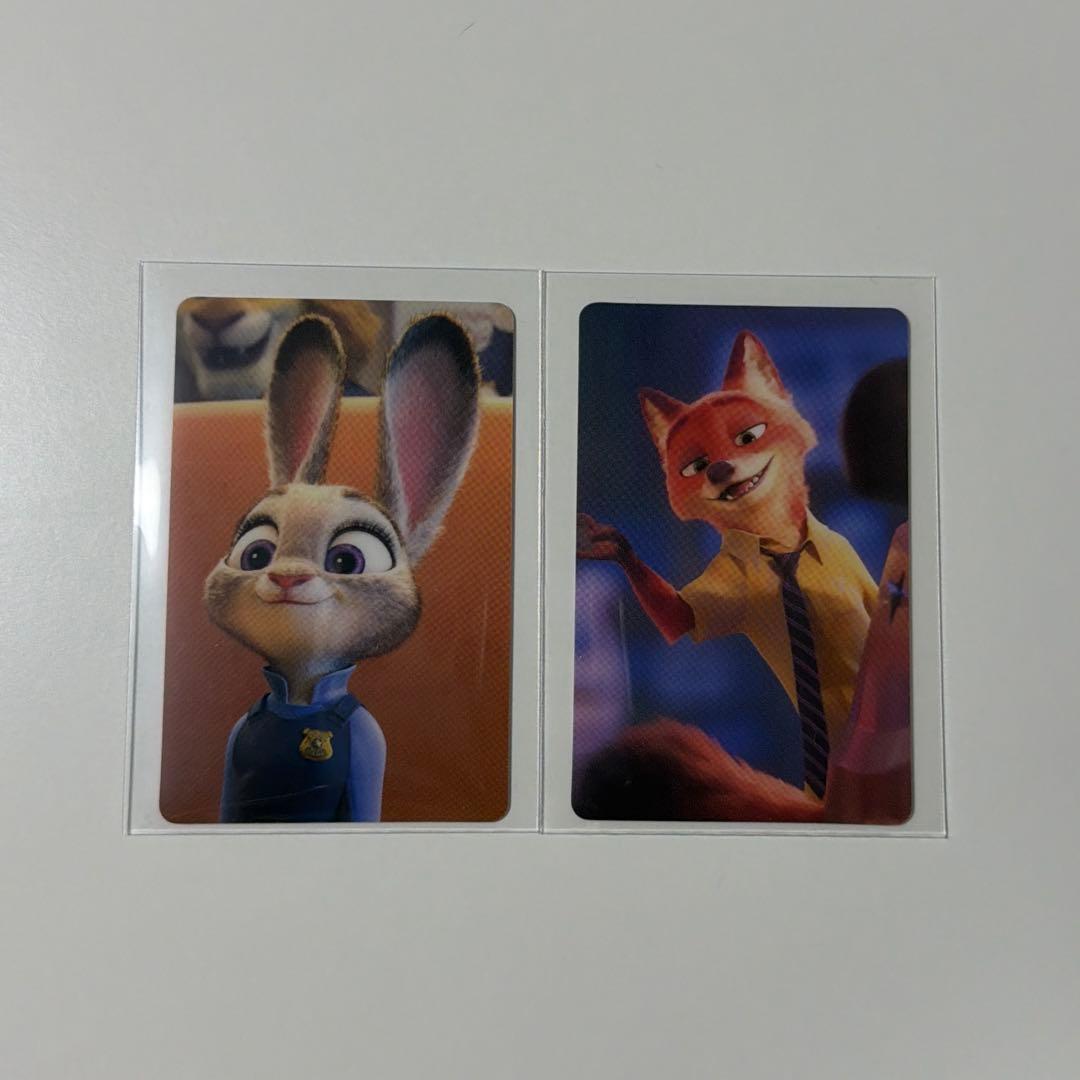 ズートピア　特典　カフェ　カード　ニック　ジュディ