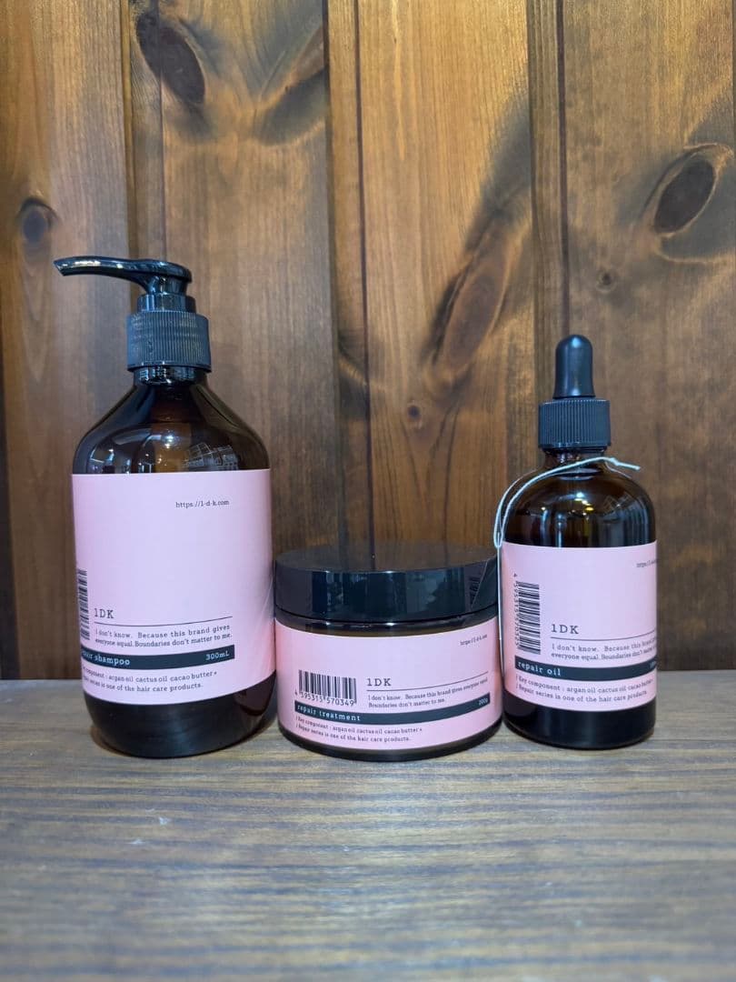 1dkリペアシャンプートリートメントオイル【3点セット】