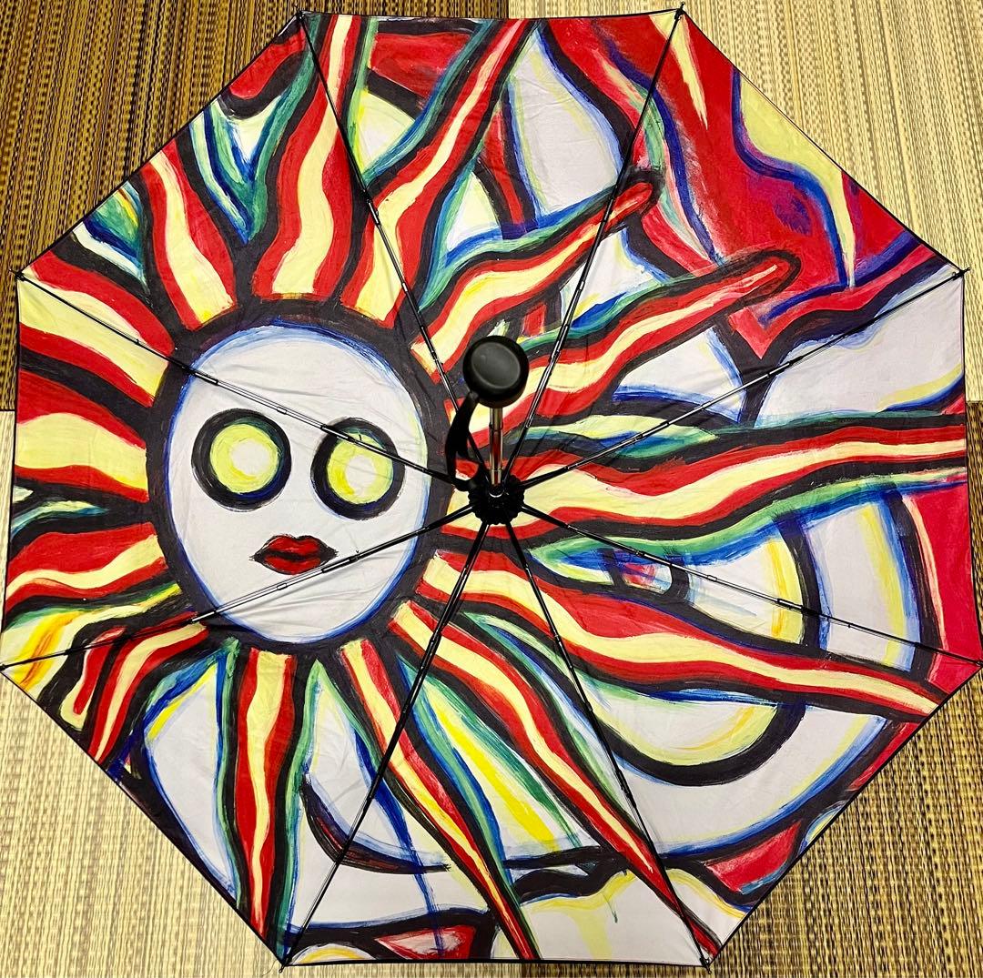 2025 最終　値下げ　岡本太郎　傘　折りたたみ傘　雷人　TARO展　限定商品