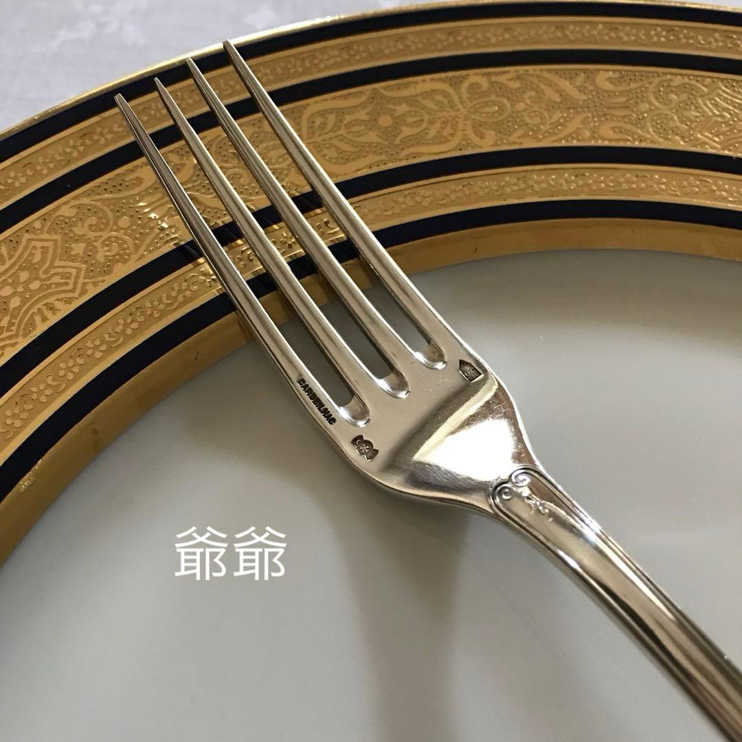 カルディヤック＆クリストフル／純銀 フォーク＆スプーン 1組