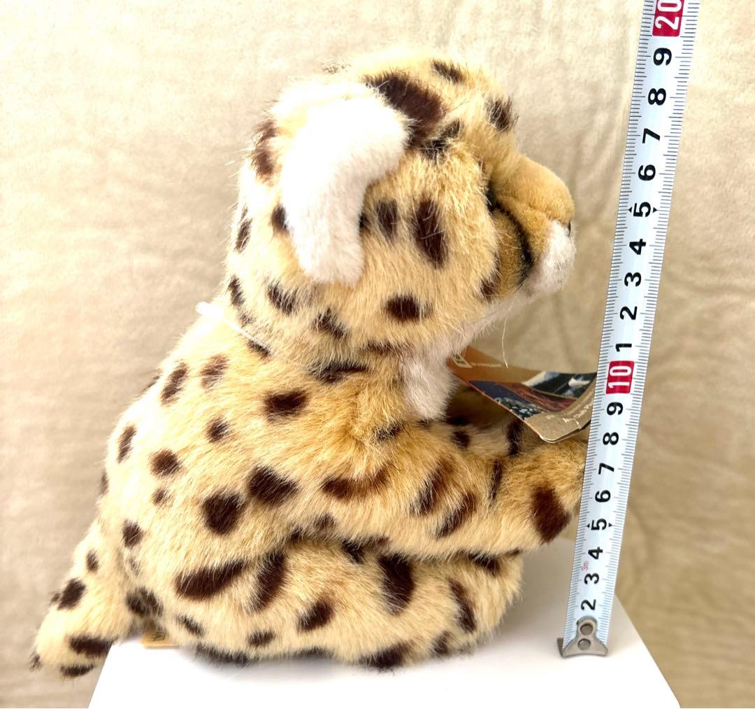 WWF チーター 赤ちゃん ぬいぐるみ おすわり タグ付き ヒョウ 豹好きも