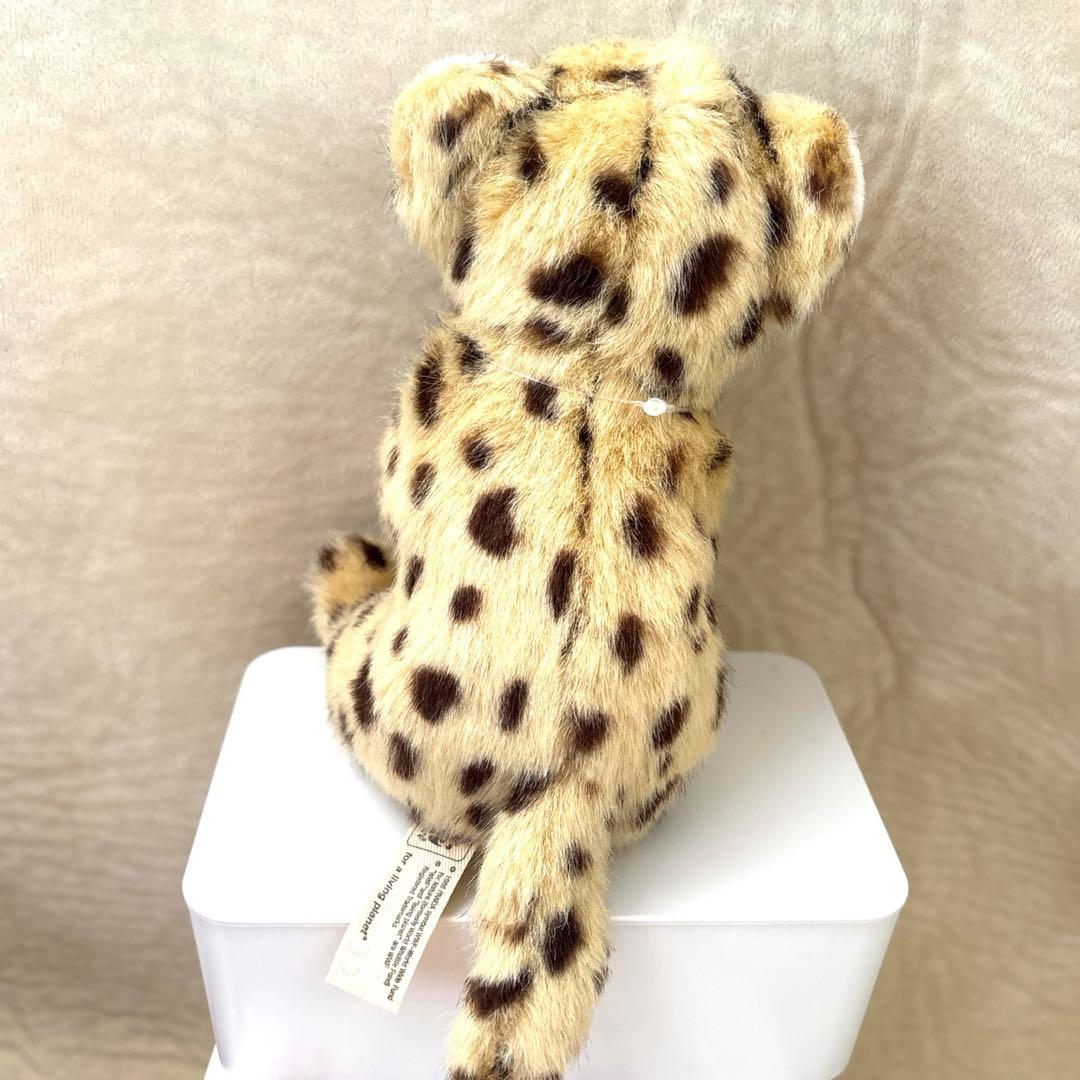WWF チーター 赤ちゃん ぬいぐるみ おすわり タグ付き ヒョウ 豹好きも