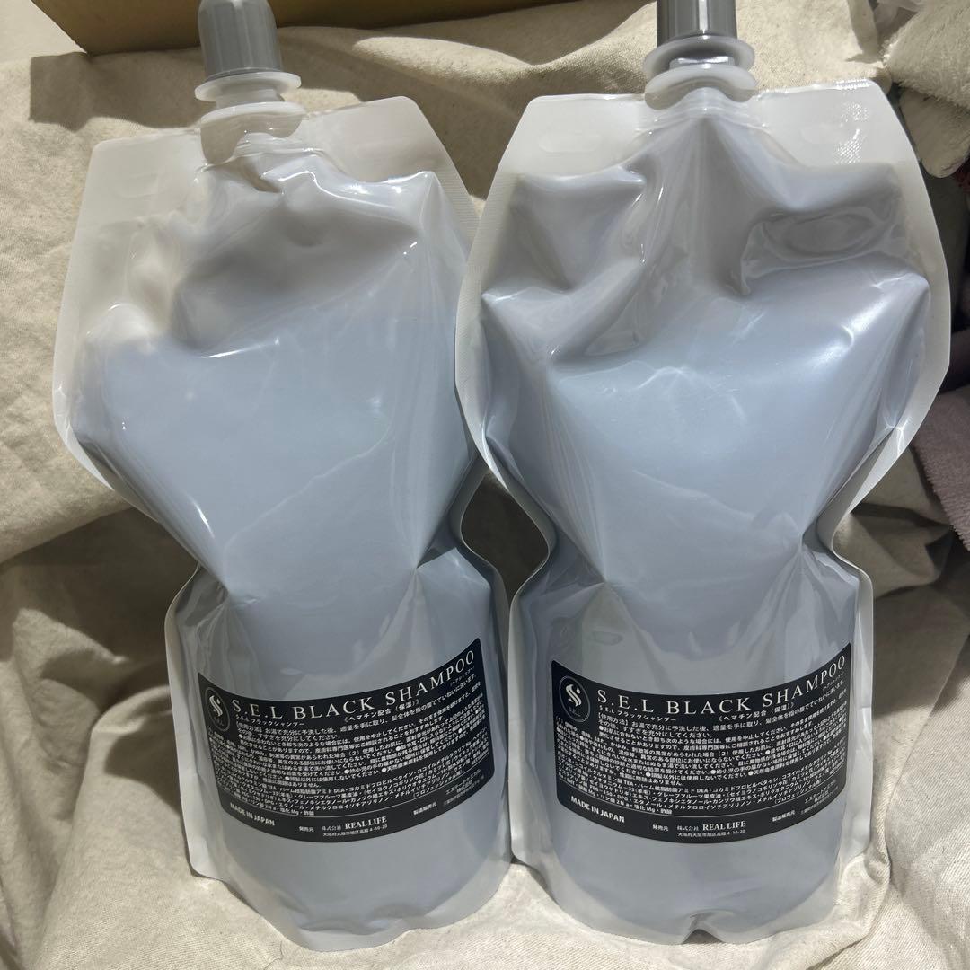S.E.L ブラックシャンプー　1000ml 2本