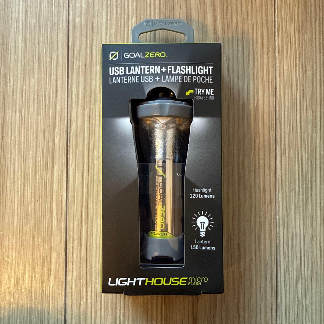 GOAL ZERO Lighthouse Micro Flash 日本別注カラー 日本限定カラー】GOALZERO Lighthouse Micro Flash (強力ライト＆LED