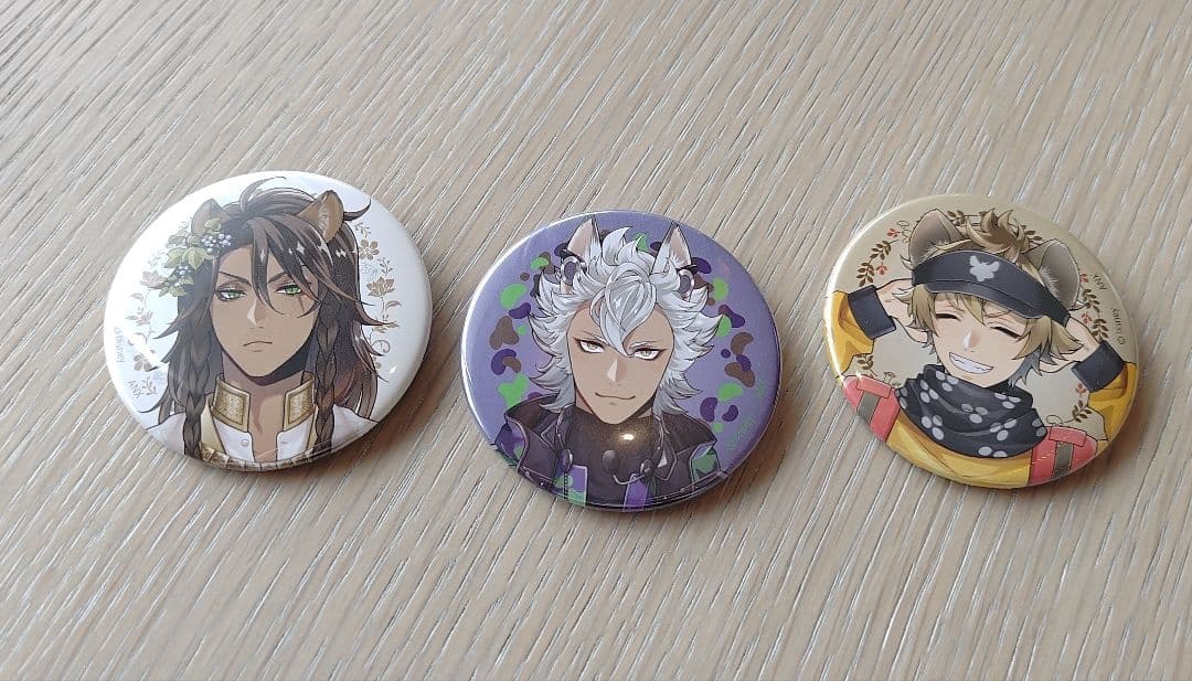 ツイステ展 缶バッジ イベント衣装 サバナ レオナ ジャック ラギー