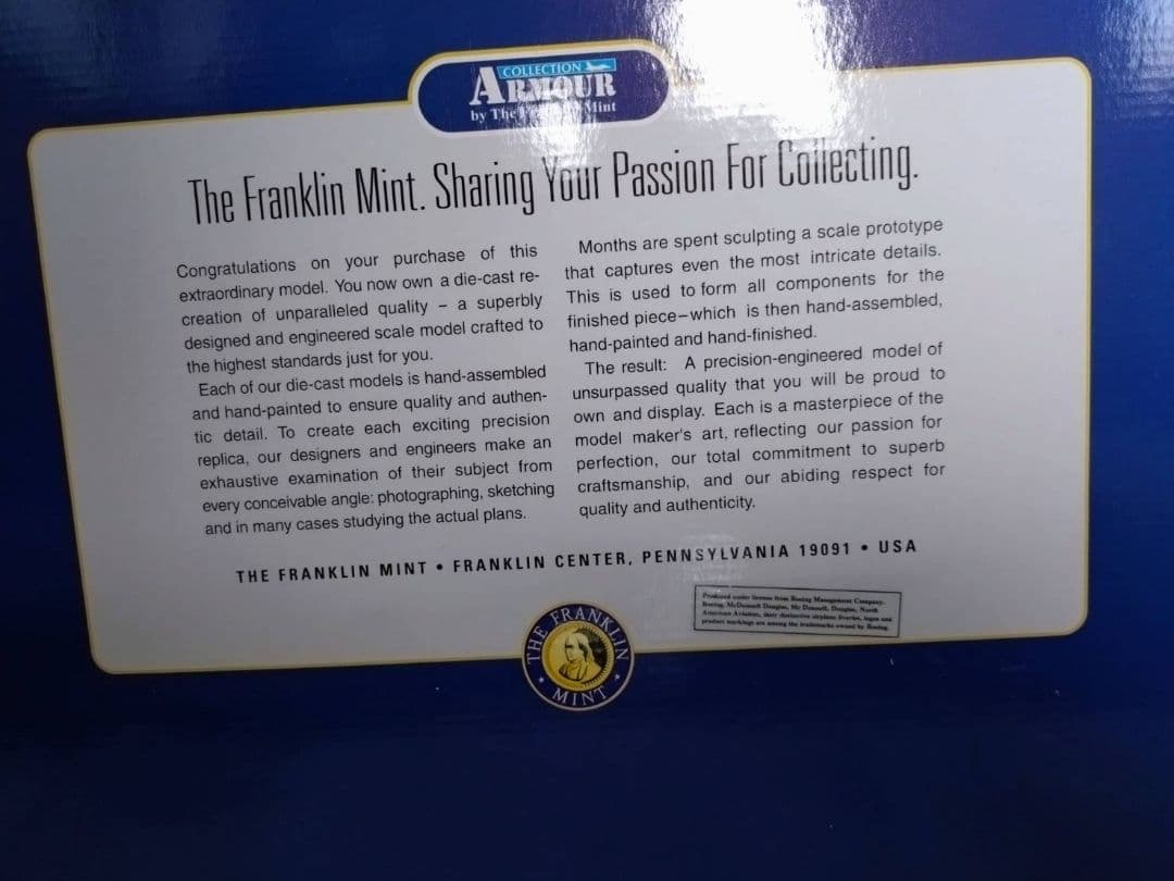 希少 C47輸送機 フランクリンミント 1/48 アーマーコレクション - メルカリ