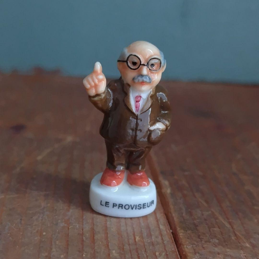 ビンテージフェーブ 学校シリーズ③ フランス雑貨陶器置物ガレット