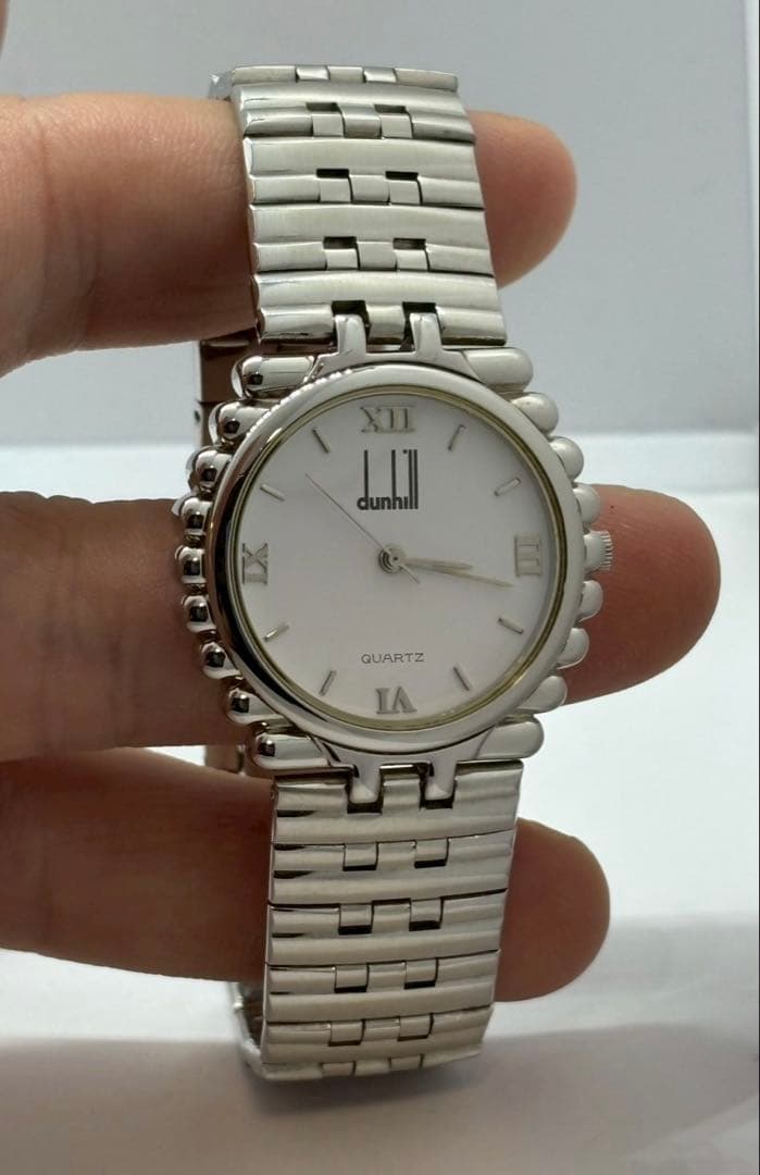 ダンヒル　腕時計　ローマ　ホワイト文字盤　アンティーク