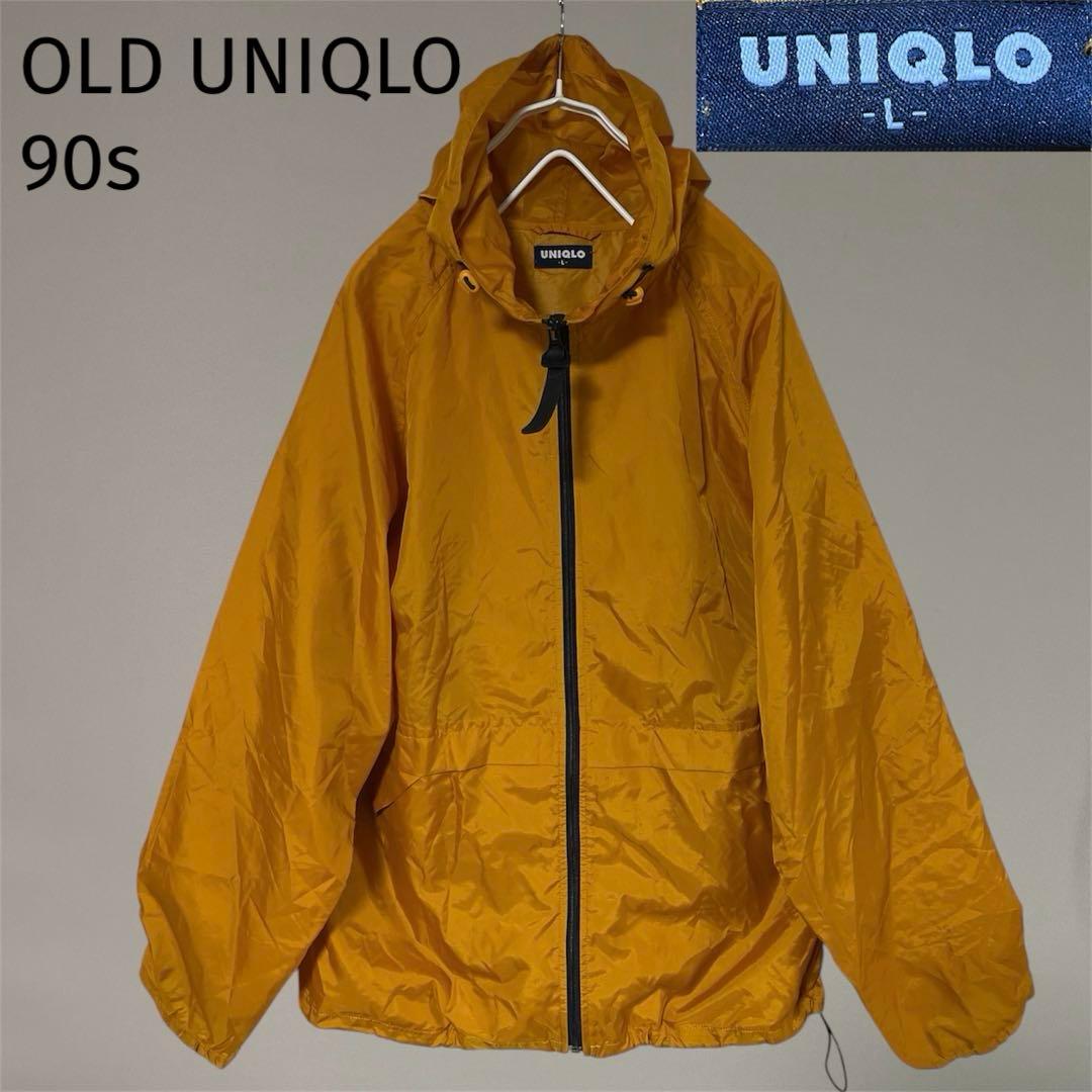 美品 OLD UNIQLO オールドユニクロ ナイロンジャケット オレンジ L