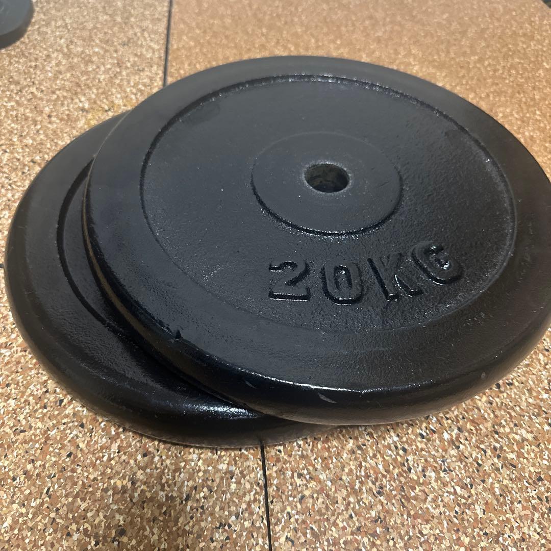 【送料無料】 FIELDOOR プレート20kg 2枚