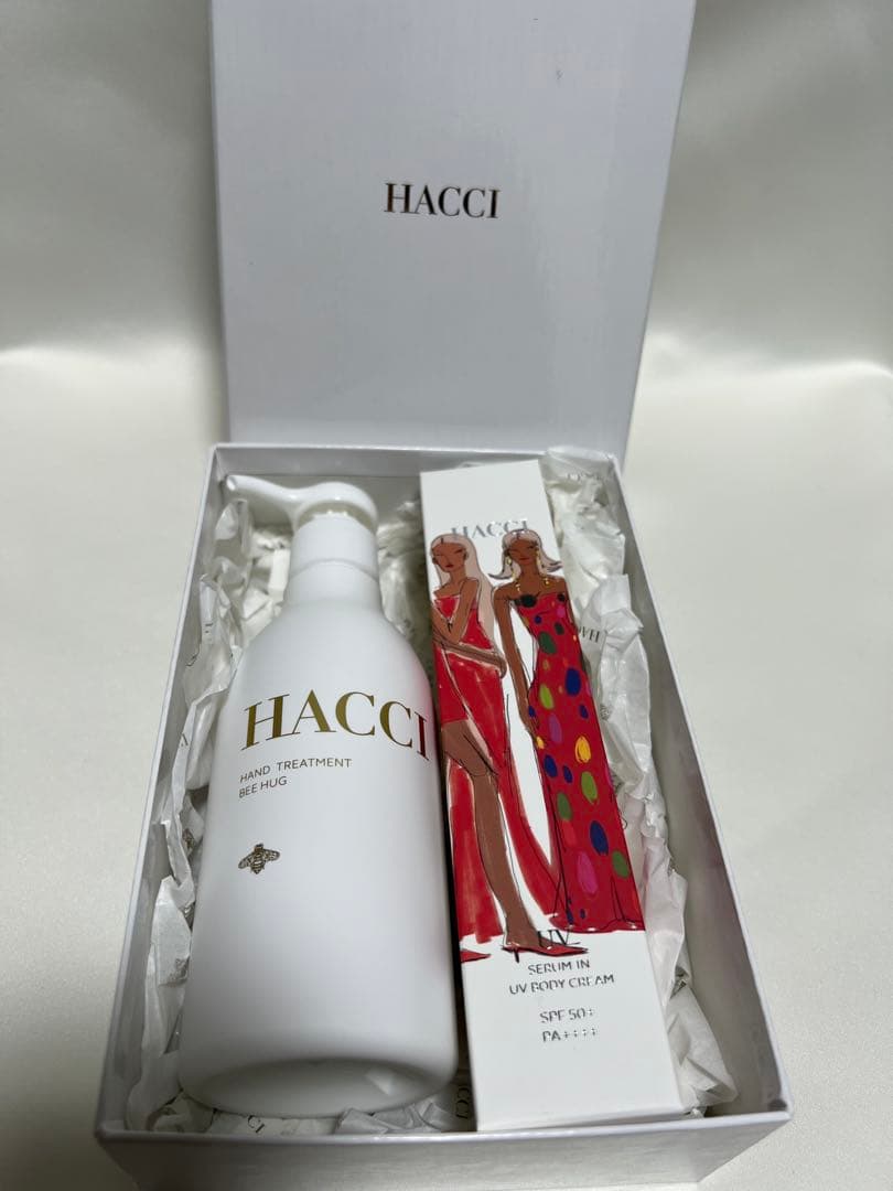 【新品未使用】 HACCI ハンドトリートメント UVボディクリーム セット