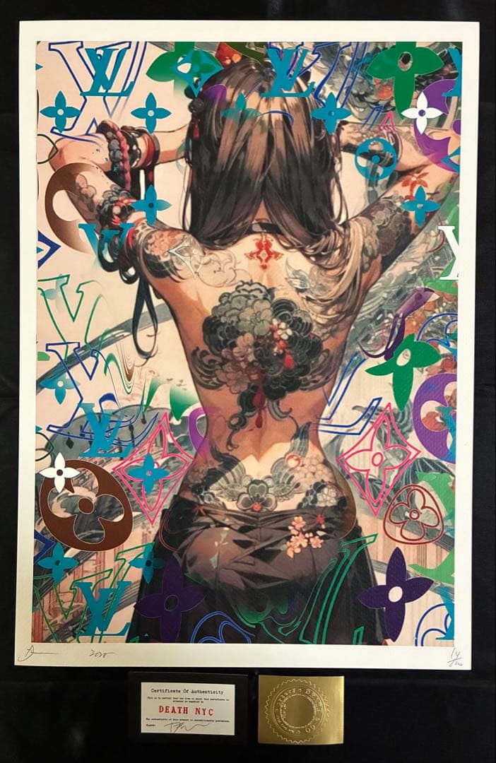 ✴︎世界限定100枚✴︎ DEATH NYC 現代アート ポスター GIR07