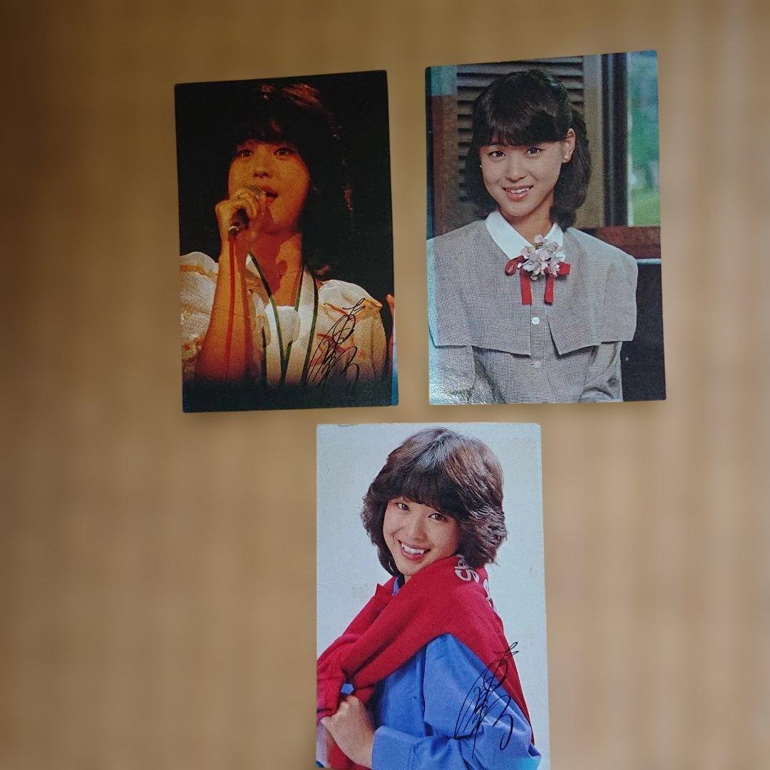 松田聖子 サイン入りカード 3枚 - メルカリ