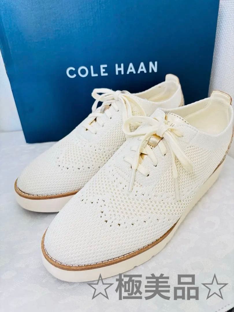 COLE HAAN プラットフォーム ・アイボリー☆極美品