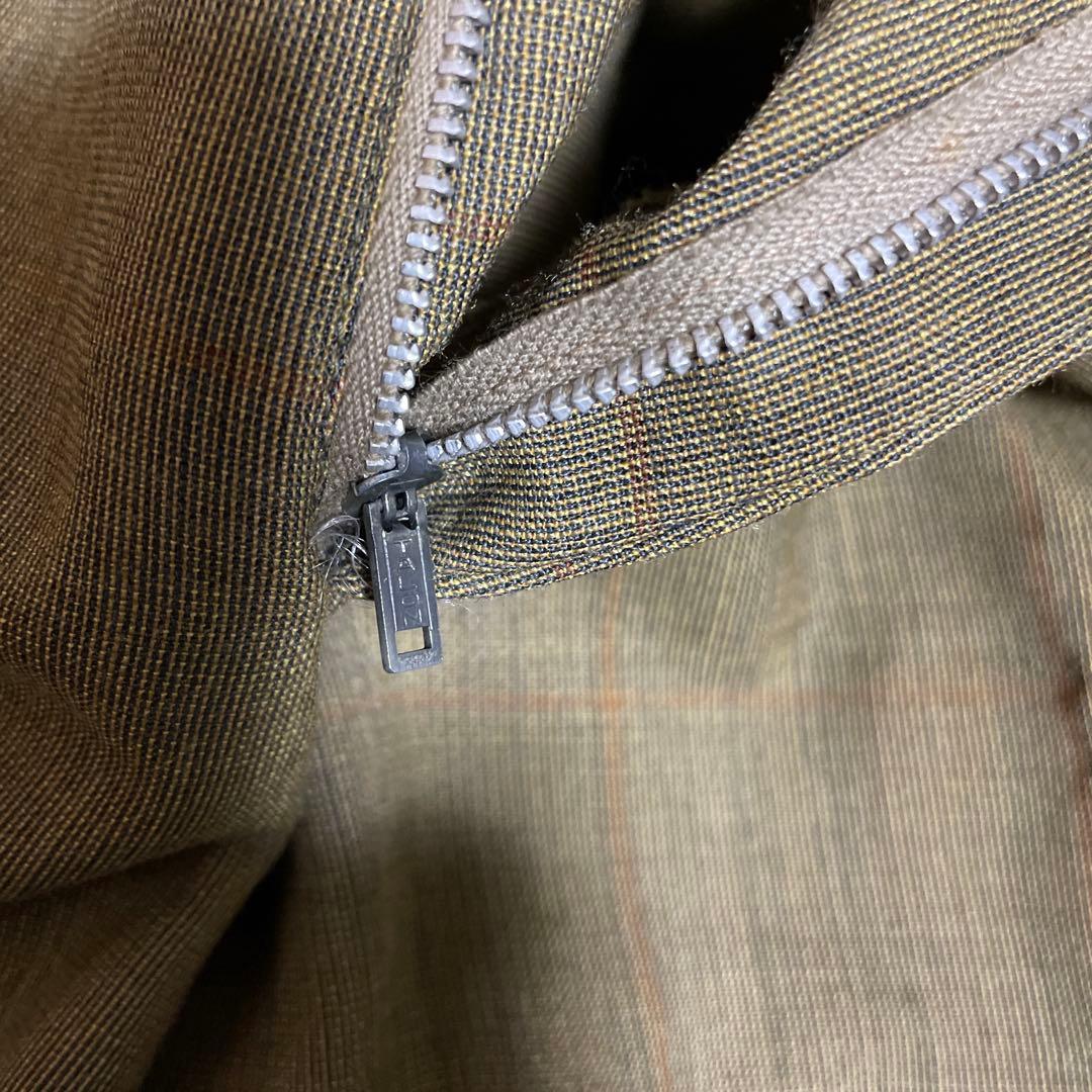 70s 80s unknown ウール スラックス TALONジップ usa - メルカリ