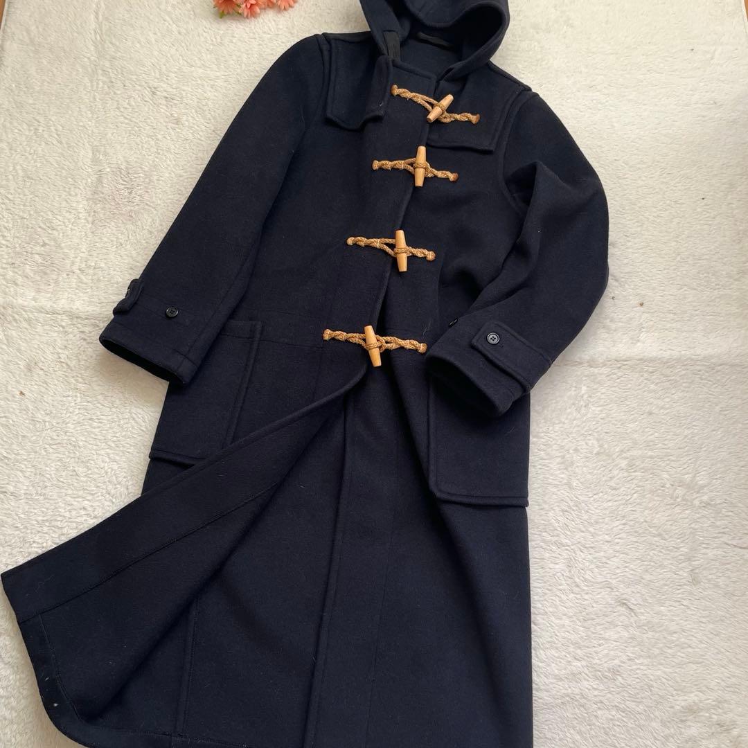 希少　マーガレットハウエル 英国製ロングダッフルコート ダークネイビー 旧タグ