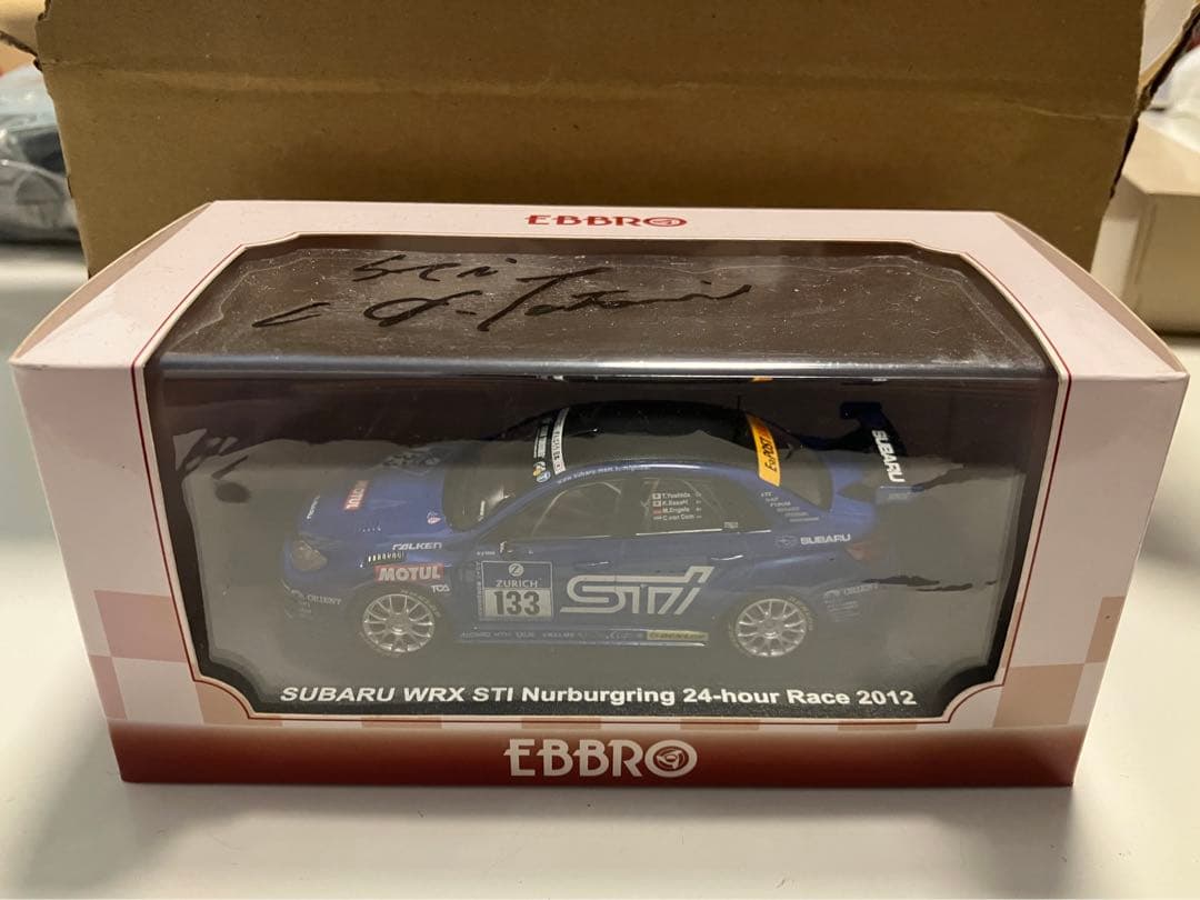 【直筆サイン入り】EBBRO エブロ SUBARU WRX STI 2012