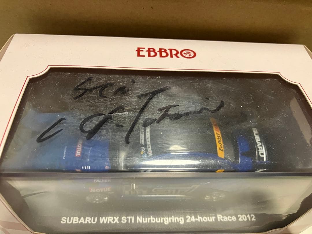 直筆サイン入り】EBBRO エブロ SUBARU WRX STI 2012 - メルカリ