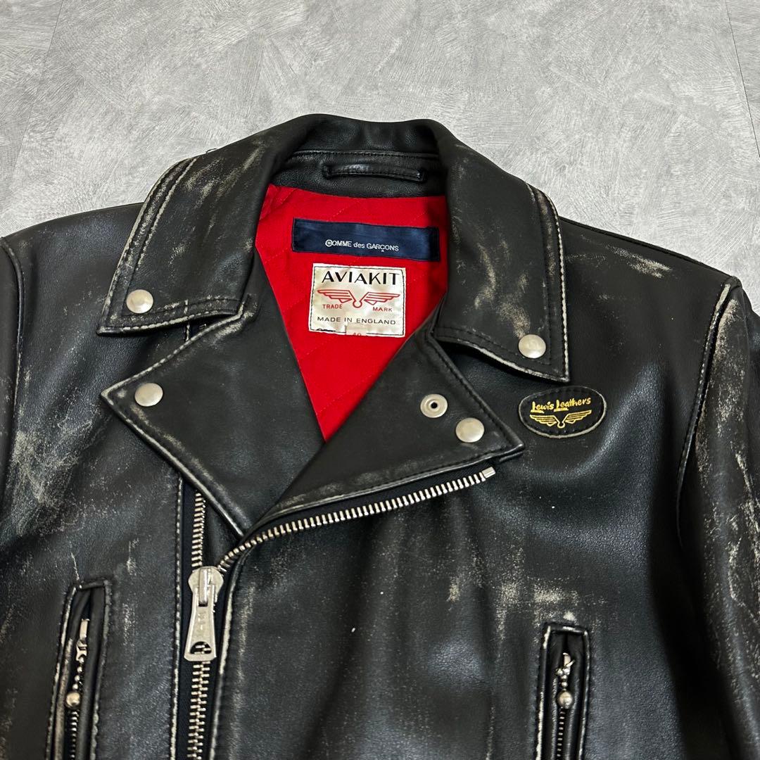 超Special】 初版 ルイスレザー コムデギャルソン コラボ ライダース