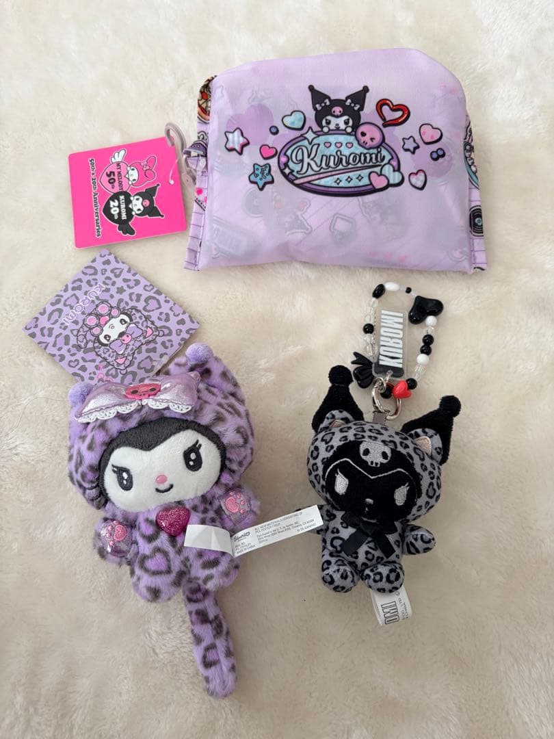 新品　クロミ　ギャル　ネコ　ヒョウ柄　エコバッグ サンリオ×アベイル」コラボグッズが発売決定！ヒョウ柄のマイメロ