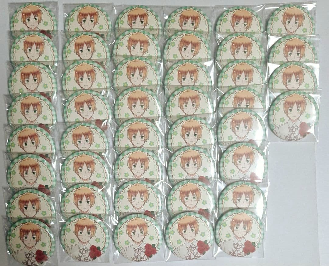 ヘタリア　イギリス　フラワーパレード　缶バッジ