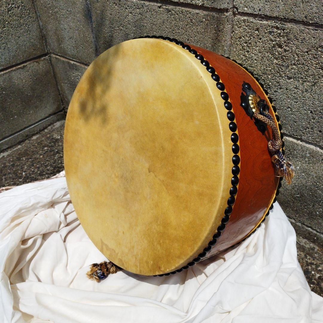 木製和太鼓 伝統楽器　平太鼓