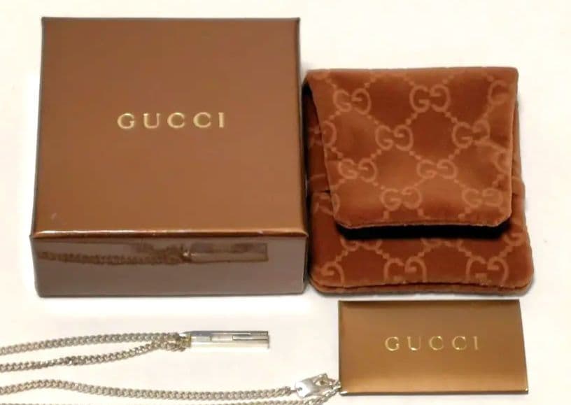 GUCCI シルバーネックレス 付属品完備