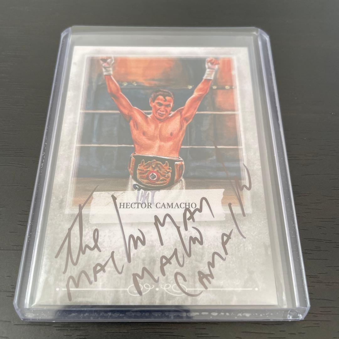 hector camachoカマチョ 直筆サインカード インスクリプション入り