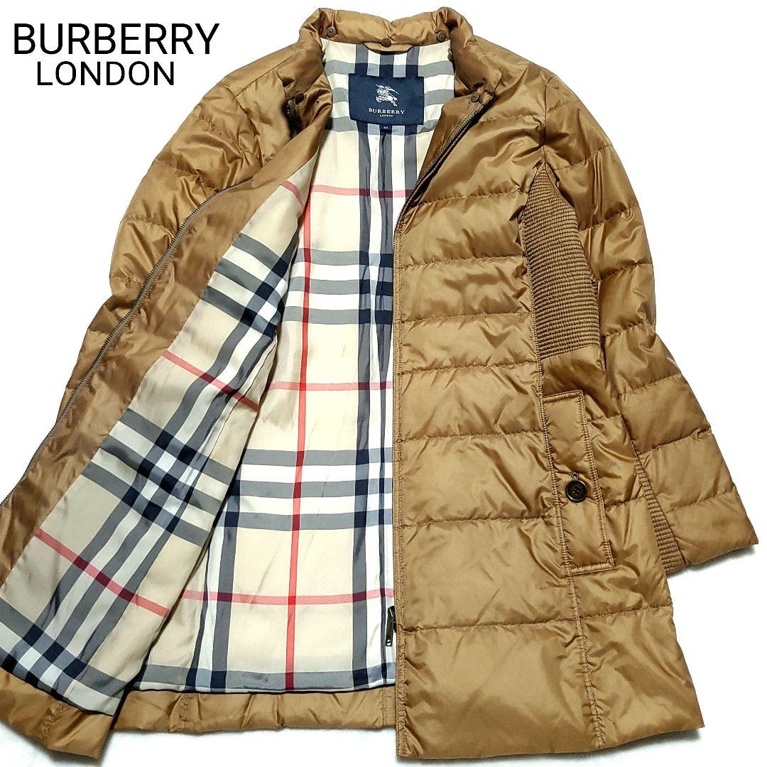 【極美品】バーバリー　ダウンコート メガチェック ハンガリーグース 大きいサイズ