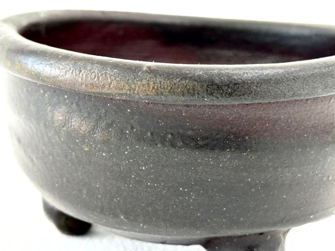 島武己｜植木鉢　（島武巳　國吉清尚　焼締　植木鉢）
