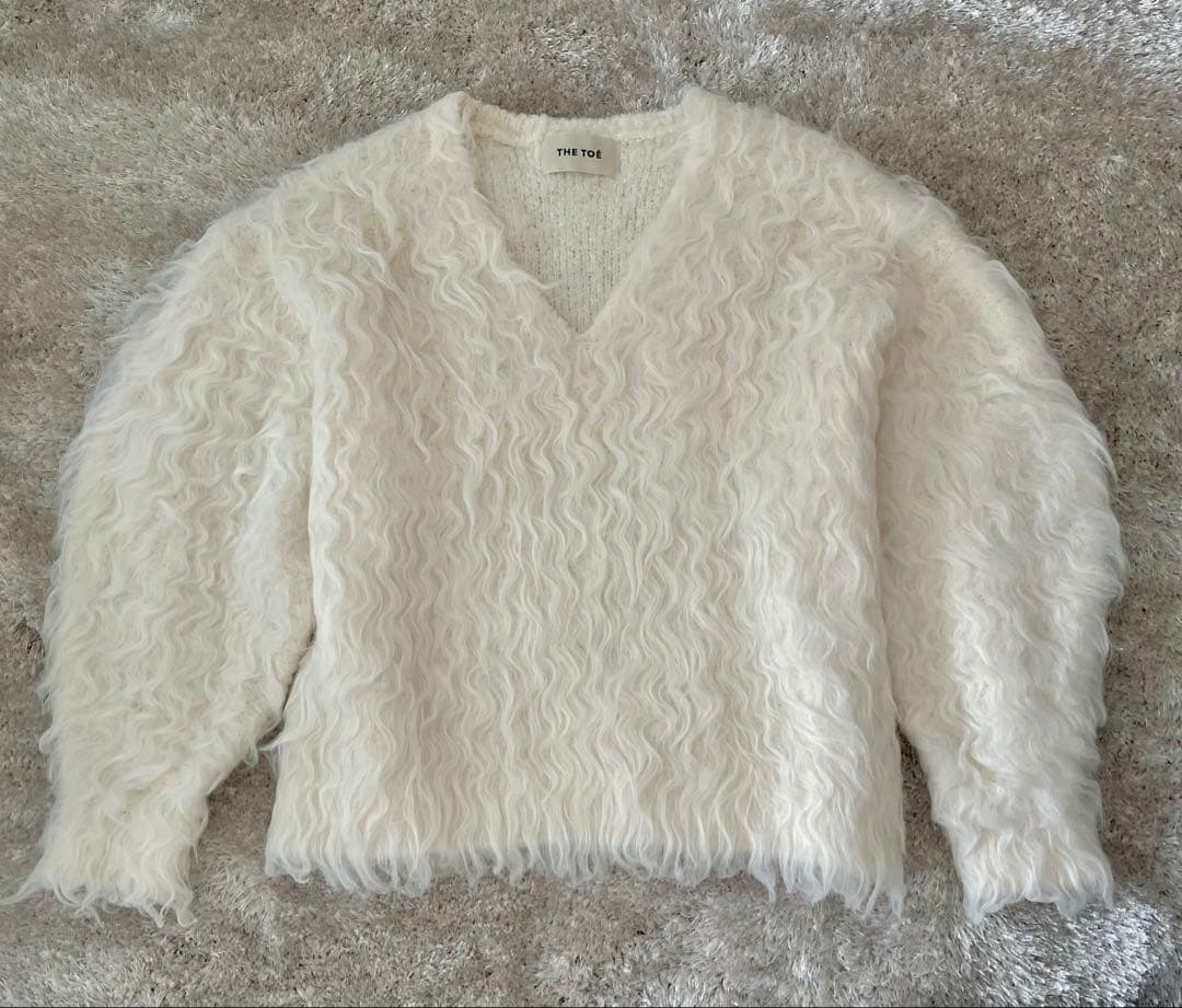the toe Pigalle shaggy Vneck knit - メルカリ
