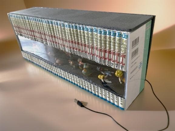 ドラゴンボール コミック 背表紙 フィギュア 24体＋LEDディスプレイ