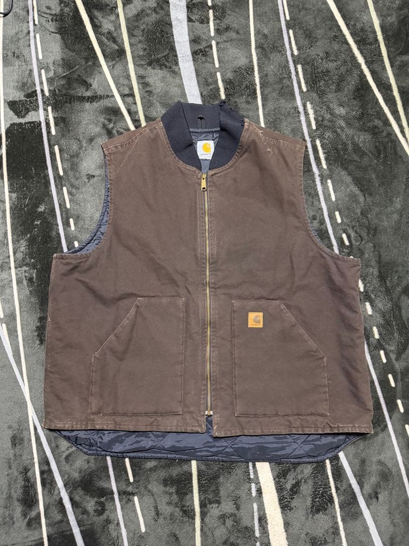 ‼️Carhartt カーハート ダック ベスト DKB 中古・古着通販】CarHartt (カーハート) ダックベスト/カーハート/V02