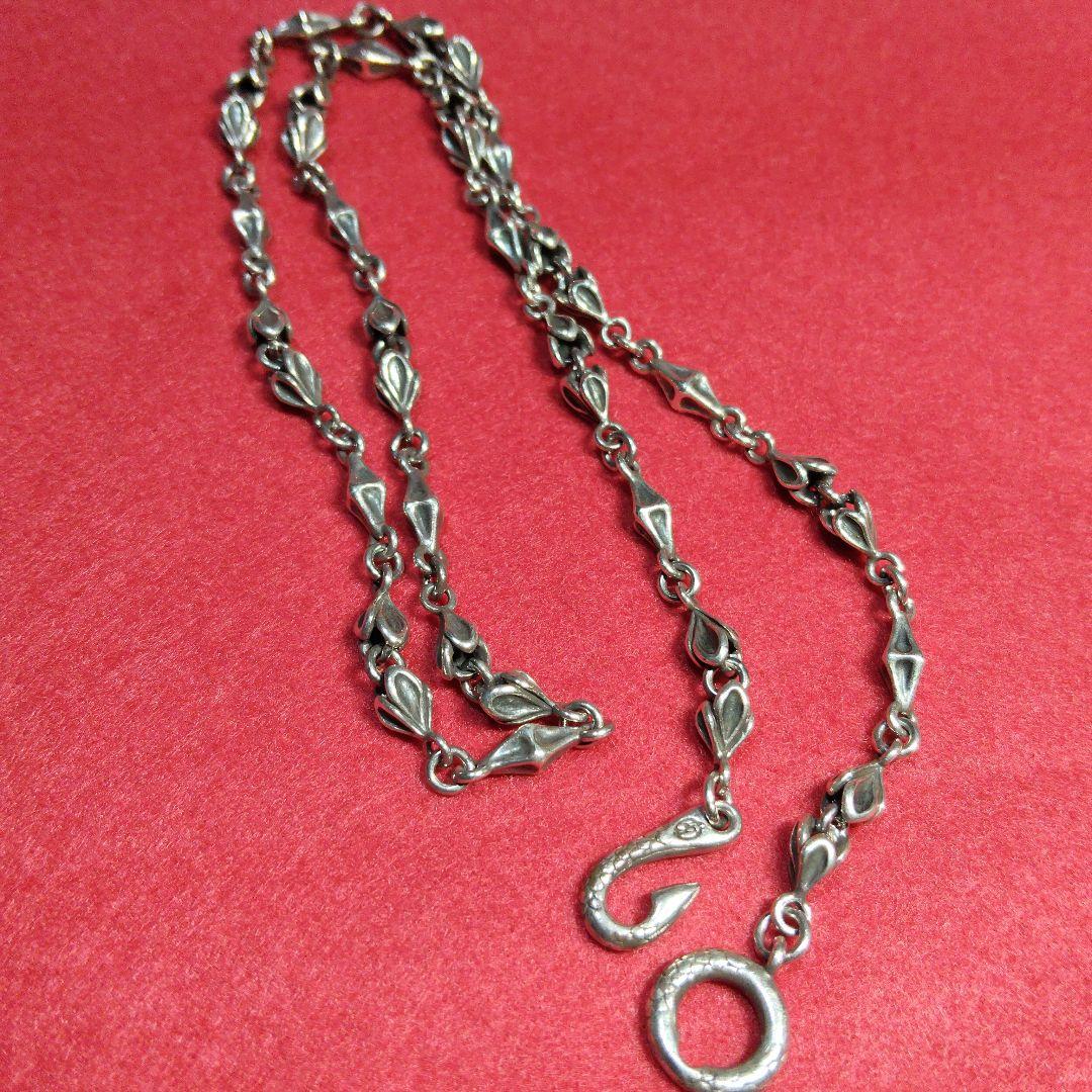 SILVERブラッディマリーネックレスチェーン　タイニーボーンベビーマーメイド