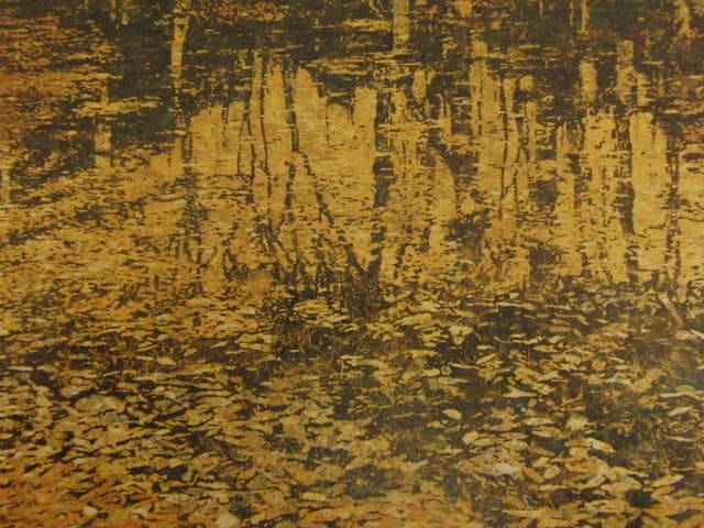 角田信四郎、【秋映】、希少な額装用画集より、新品額装付 角田 信四郎 【秋彩】 希少画集画、状態良好、新品高級額装付、送料