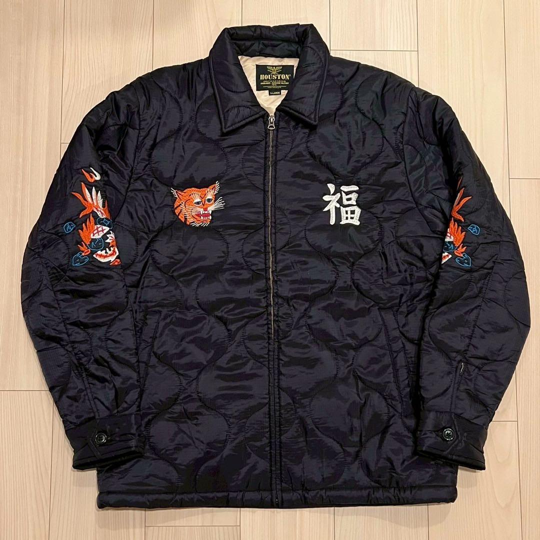 HOUSTON キルティング ベトジャン スーベニアジャケット 中綿 古着