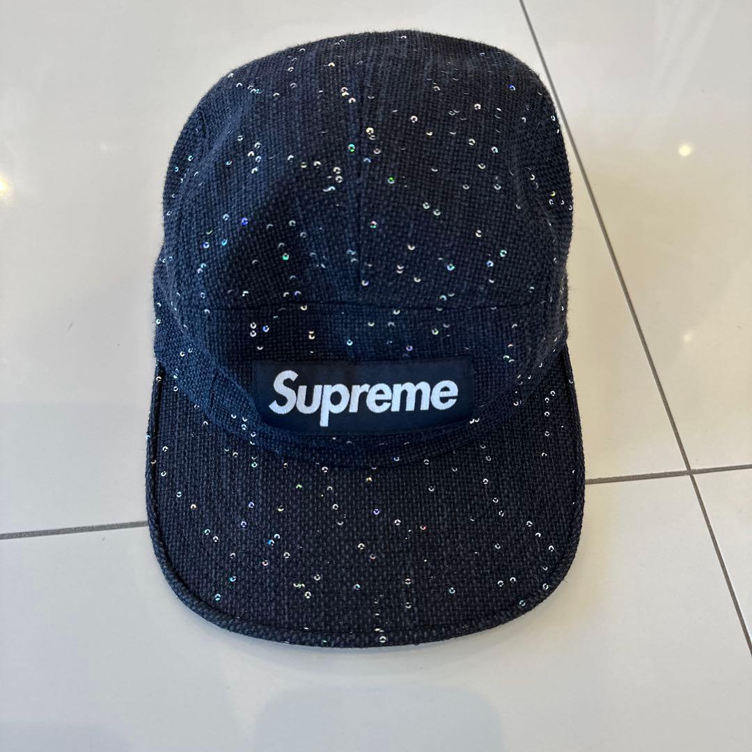 シュプリーム Supreme Sequins Camp Cap スパンコール