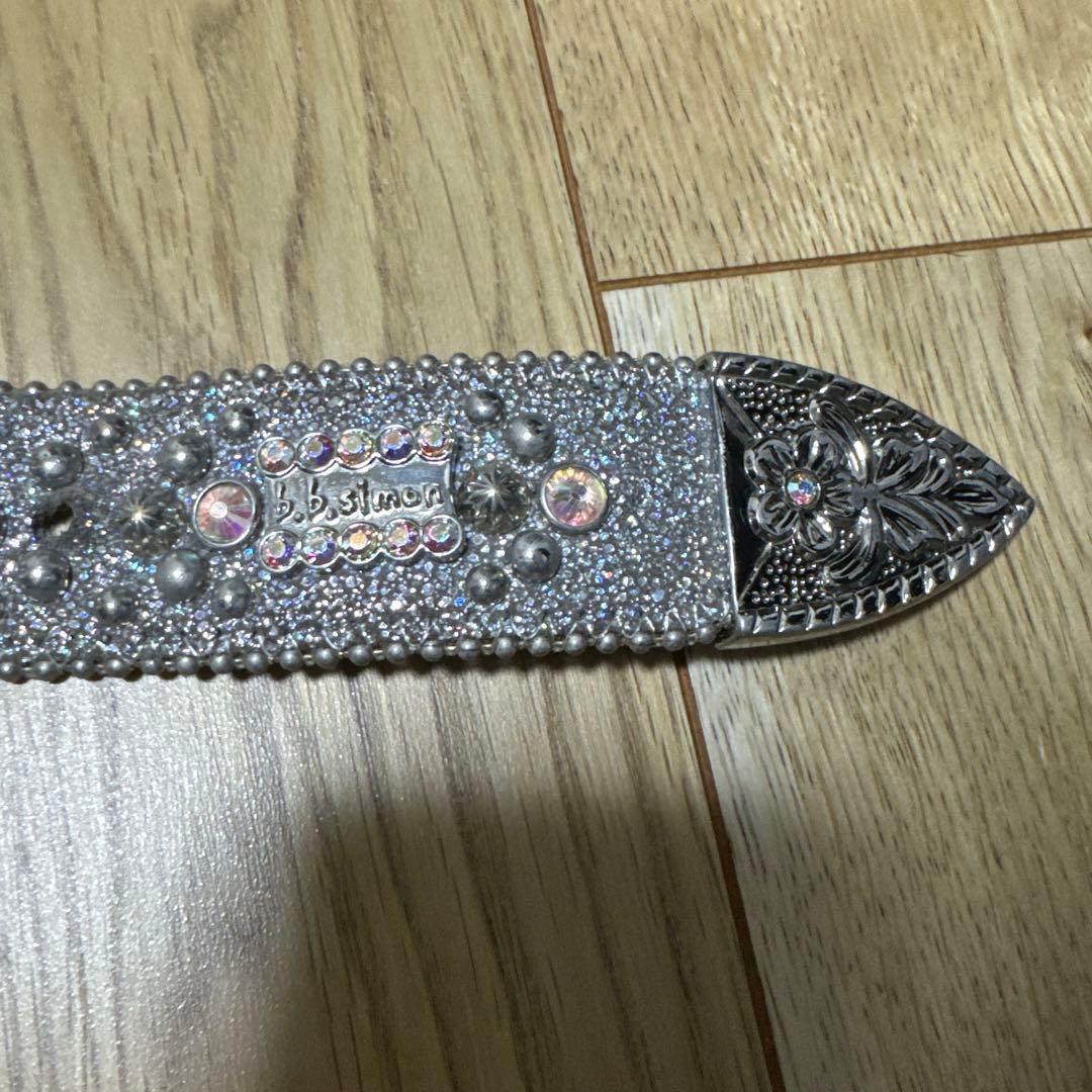 b.b.simone ビジュー付きベルト 30インチ