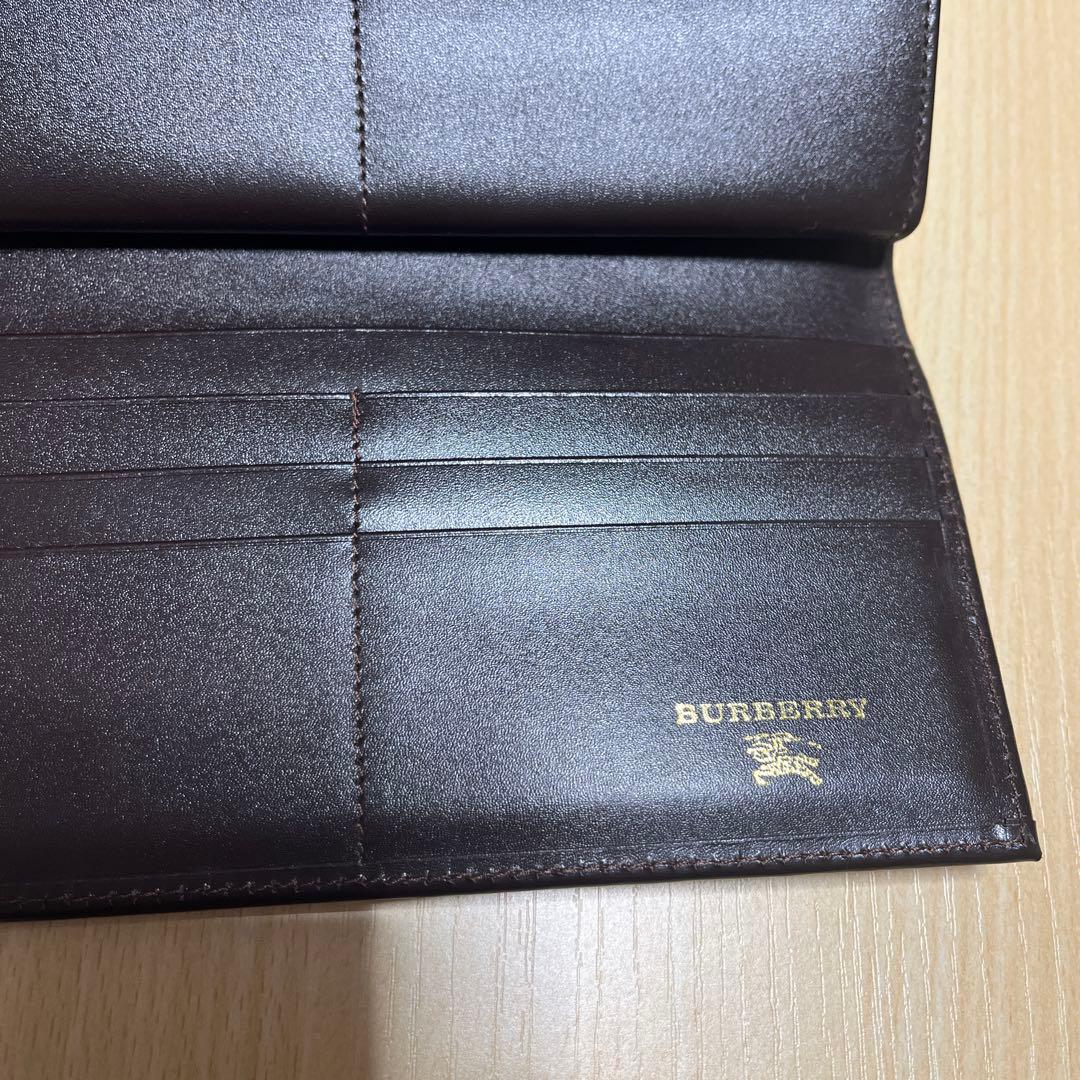 Burberry 長財布 ベージュ/ブラック - メルカリ