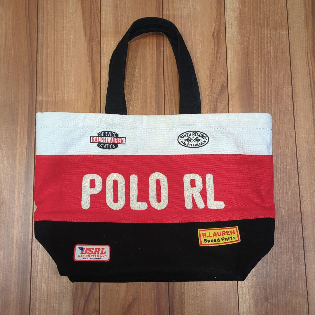 ポロラルフローレン　トートバッグ 赤/黒/白